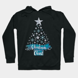 Christmas Begins with Christ Christmas Tree Hoodie